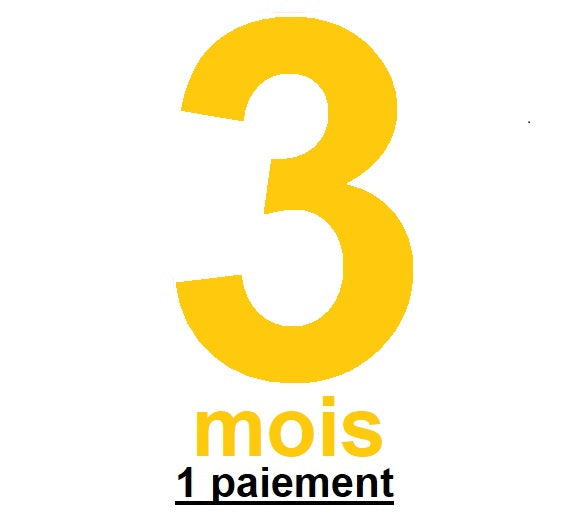 Abonnement 3 mois