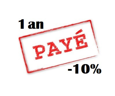 Abonnement 1 an ***Payé en 1 versement (Escompte -10%)