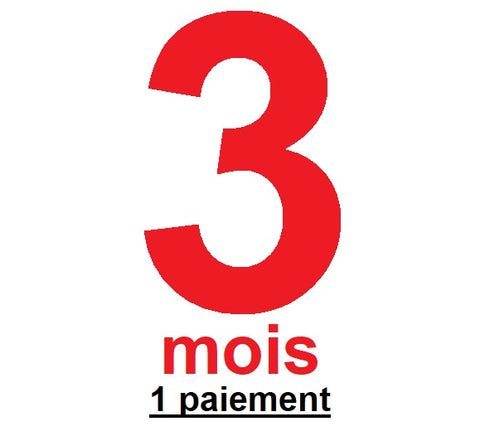 Abonnement 3 mois