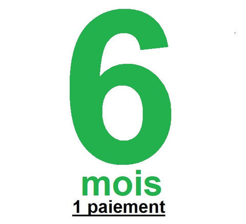 Abonnement 6 mois